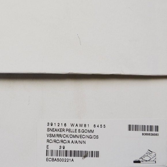 NWT BALENCIAGA MENS NEOPRENE STRAP HITOP LEATHER SNEAKERS US 6 EU 39 - Picture 10 of 10